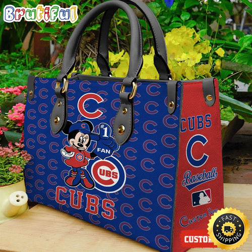 Chicago Cubs Minnie Women Leather Hand Bag