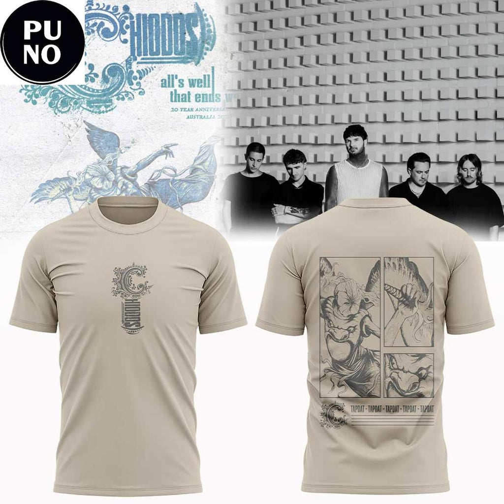 Chiodos It’s Not You It’s Me Tour 2026 TapDat Angels Sand Hoodie T-Shirt