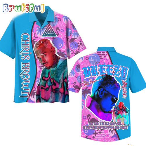 Chris Brown Breezy Hawaiian Shirt, Chris Brown 1111 Tour 2024 Summer Hawaiian Shirt