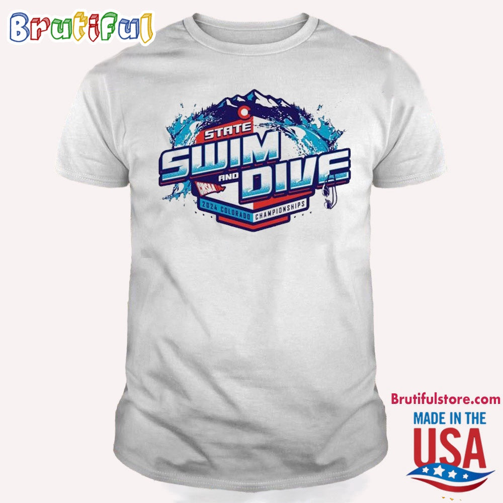 Chsaa State 2024 Colorado Championship Boys Swim And Dive T Shirt