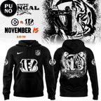 Cincinnati Bengals 2026 White Bengal Hoodie T-Shirt