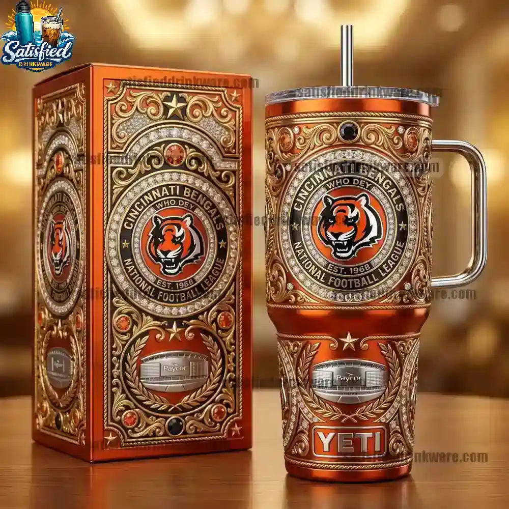 Cincinnati Bengals 40oz Limited Edition Yeti Tumlber