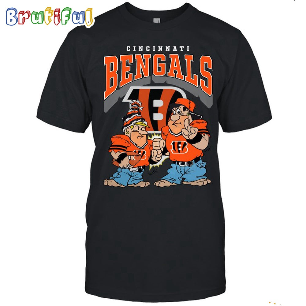 Cincinnati Bengals Flintstones Football T Shirt