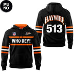 Cincinnati Bengals Who Dey Haywire 513 Hoodie Shirt