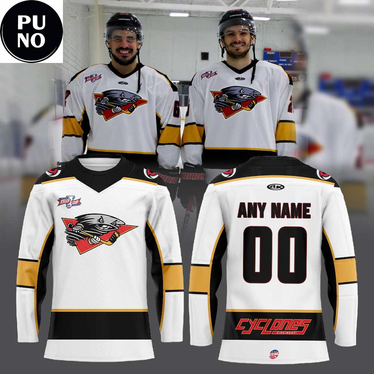 Cincinnati Cyclones In Our Throwback Era Personalized Hockey Jersey