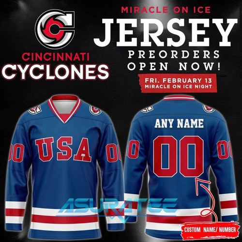 Cincinnati Cyclones Miracle On Air Hockey Jersey 2026