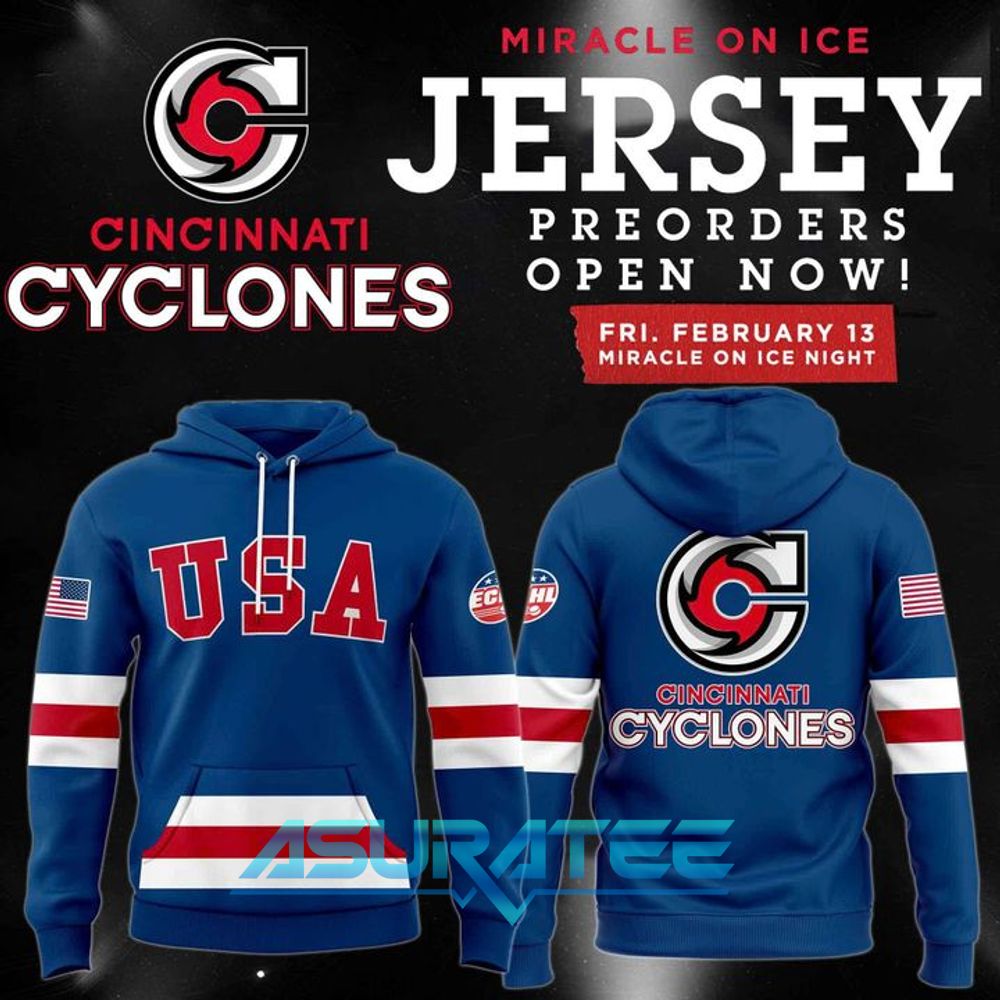 Cincinnati Cyclones Miracle On Air Hoodie 2026