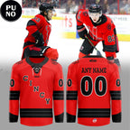 Cincinnati Cyclones Red Game 2026 Persoanlized Hockey Jersey