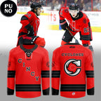 Cincinnati Cyclones Red Game 2026 Persoanlized Hockey Jersey