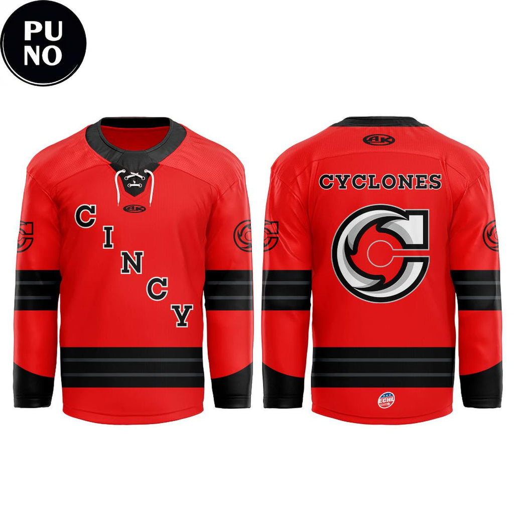 Cincinnati Cyclones Red Game 2026 Persoanlized Hockey Jersey