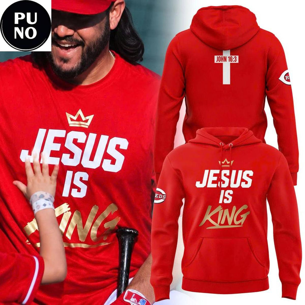 Cincinnati Reds 2026 Jesus Is King Hoodie T-shirt