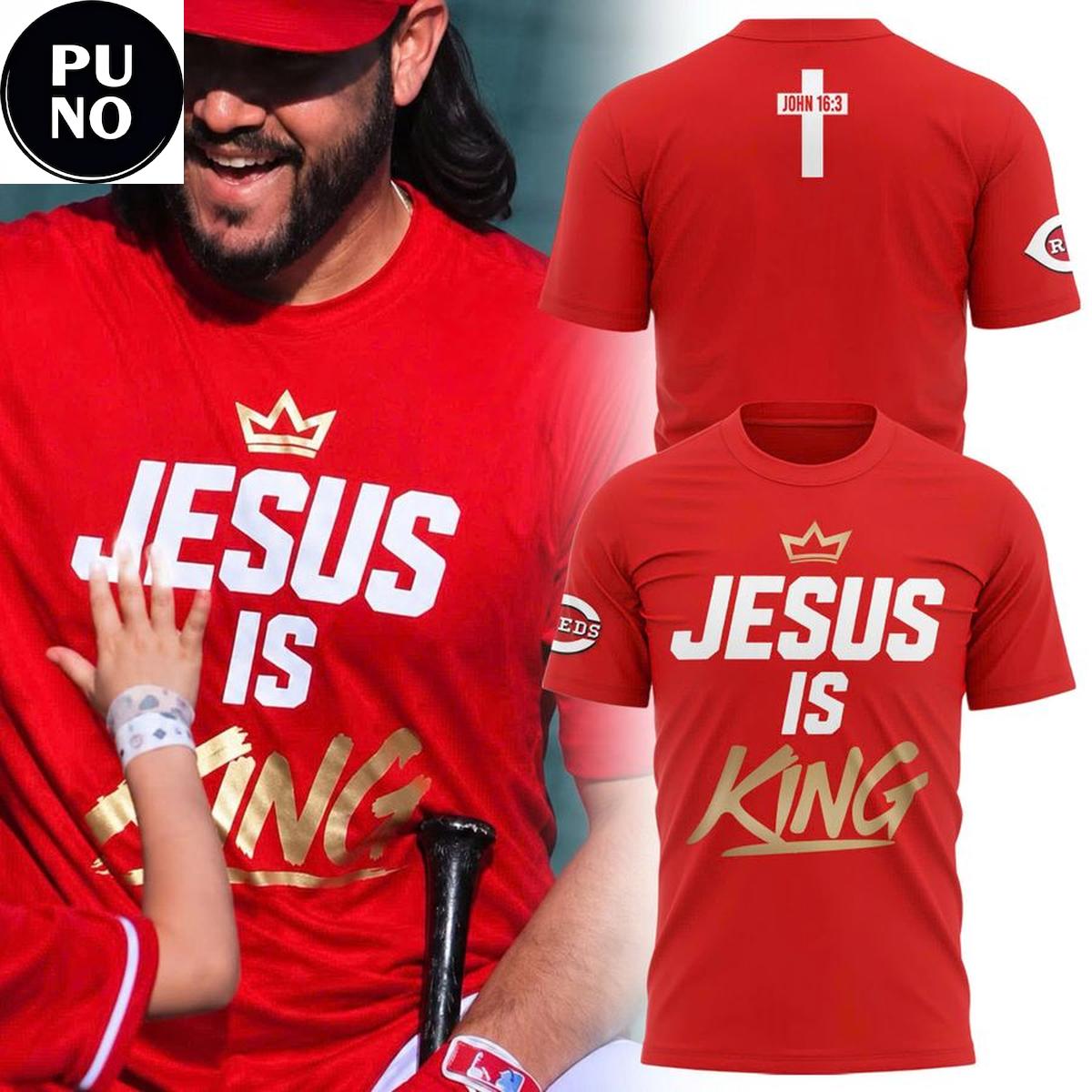 Cincinnati Reds 2026 Jesus Is King Hoodie T-shirt