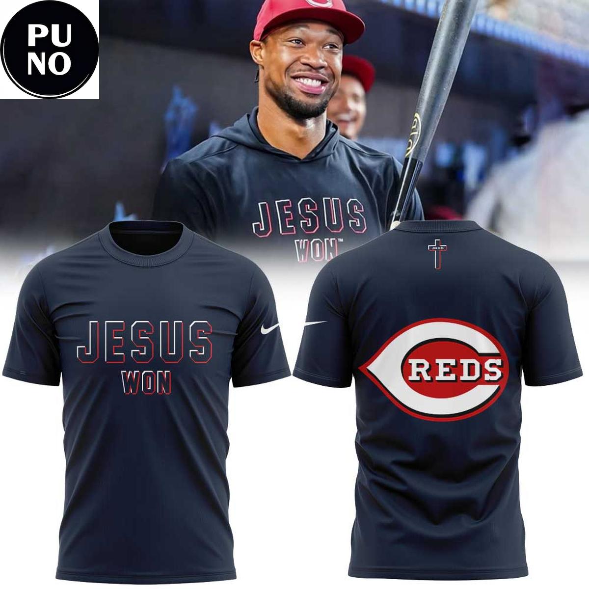 Cincinnati Reds Jesus Won 2026 Hoodie T-Shirt