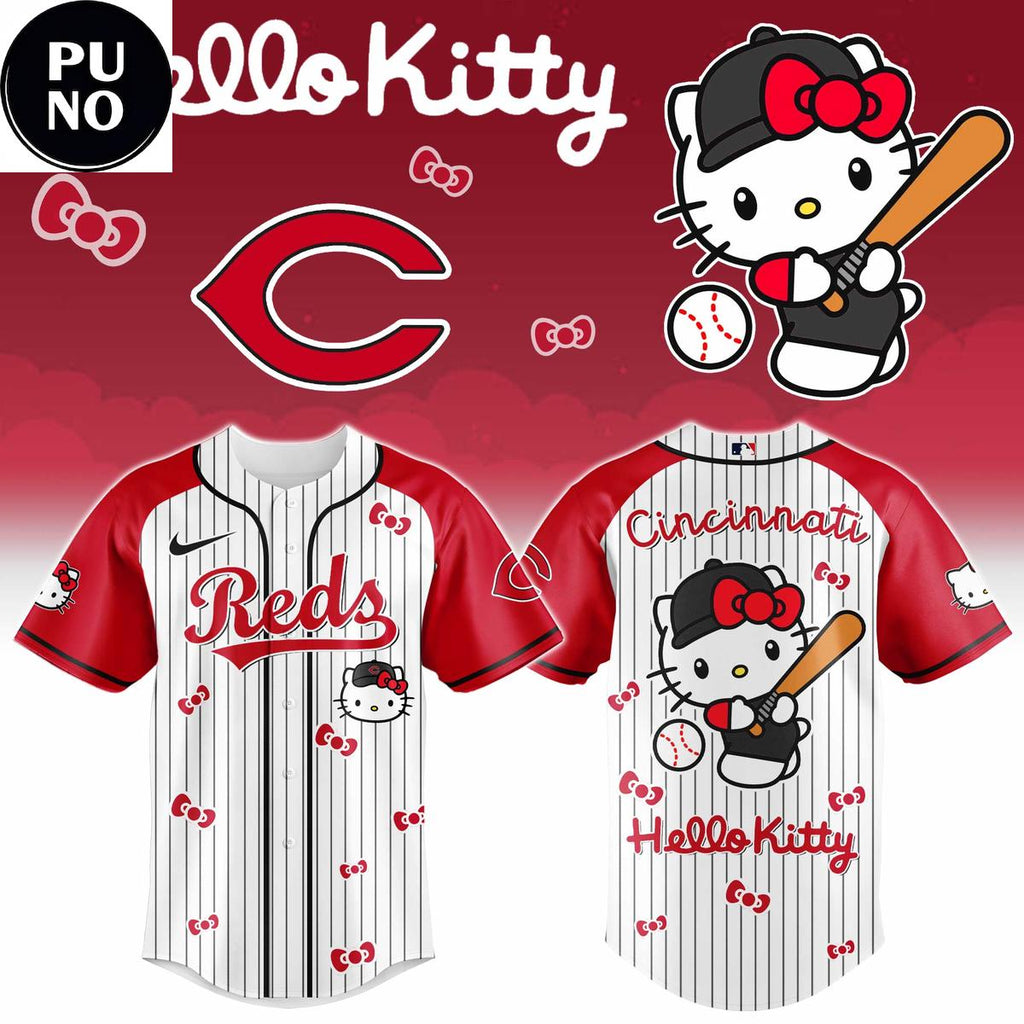 Cincinnati Reds x Hello Kitty Day 2026 Baseball Jersey