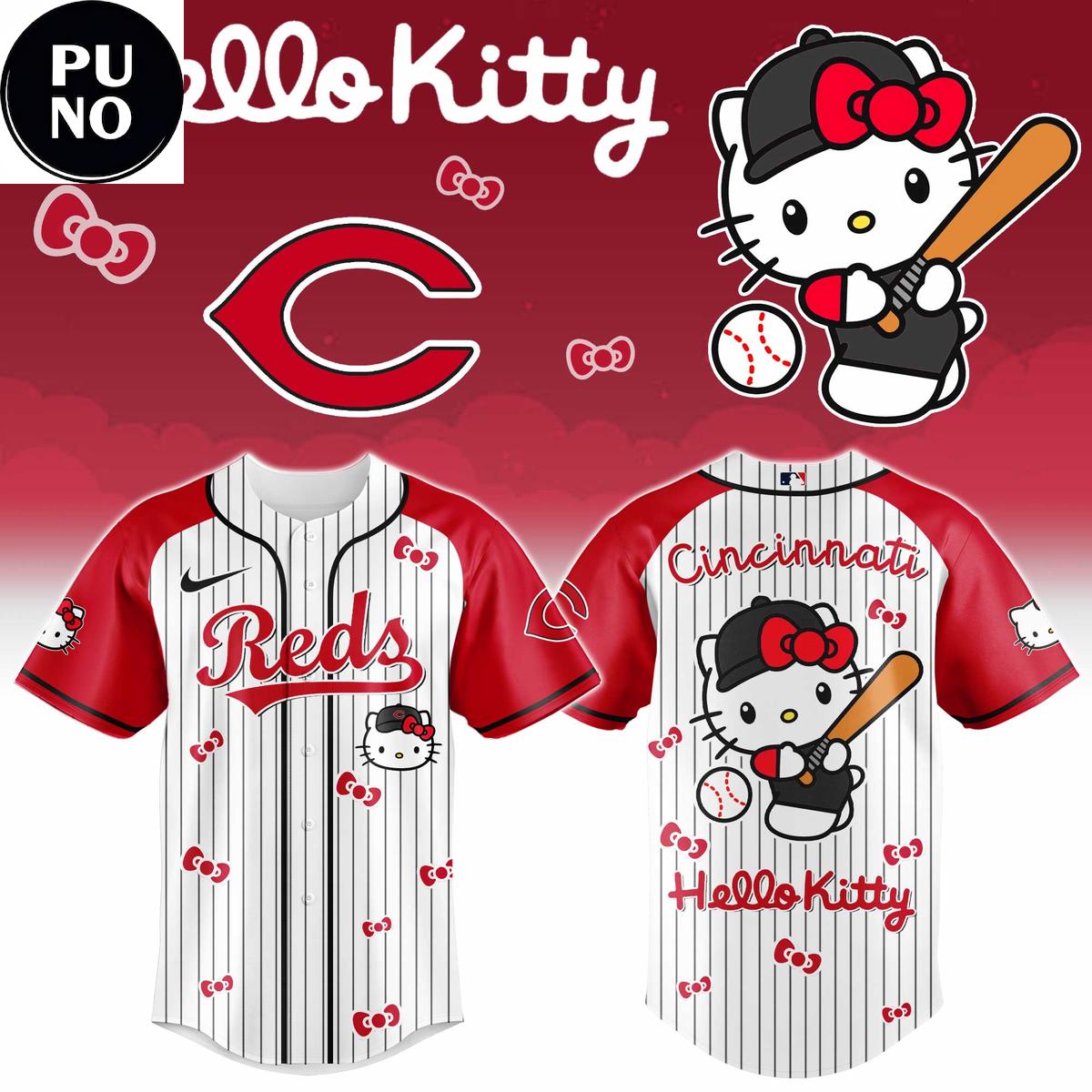 Cincinnati Reds x Hello Kitty Day 2026 Baseball Jersey
