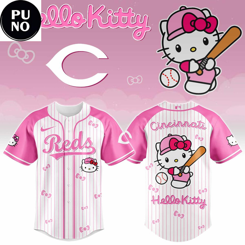 Cincinnati Reds x Hello Kitty Day 2026 Baseball Jersey