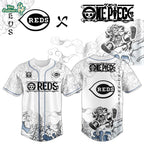 Cincinnati Reds x One Piece Jersey 2026 Luffy Gear 5