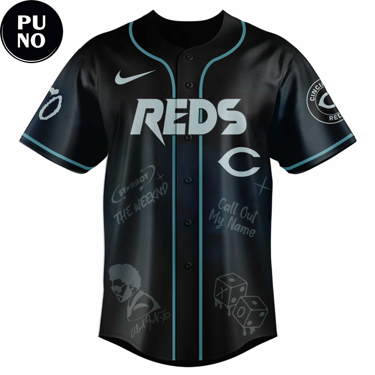 Cincinnati Reds x The Weeknd After Hours til Dawn Tour 2026 Playlist Baseball Jersey