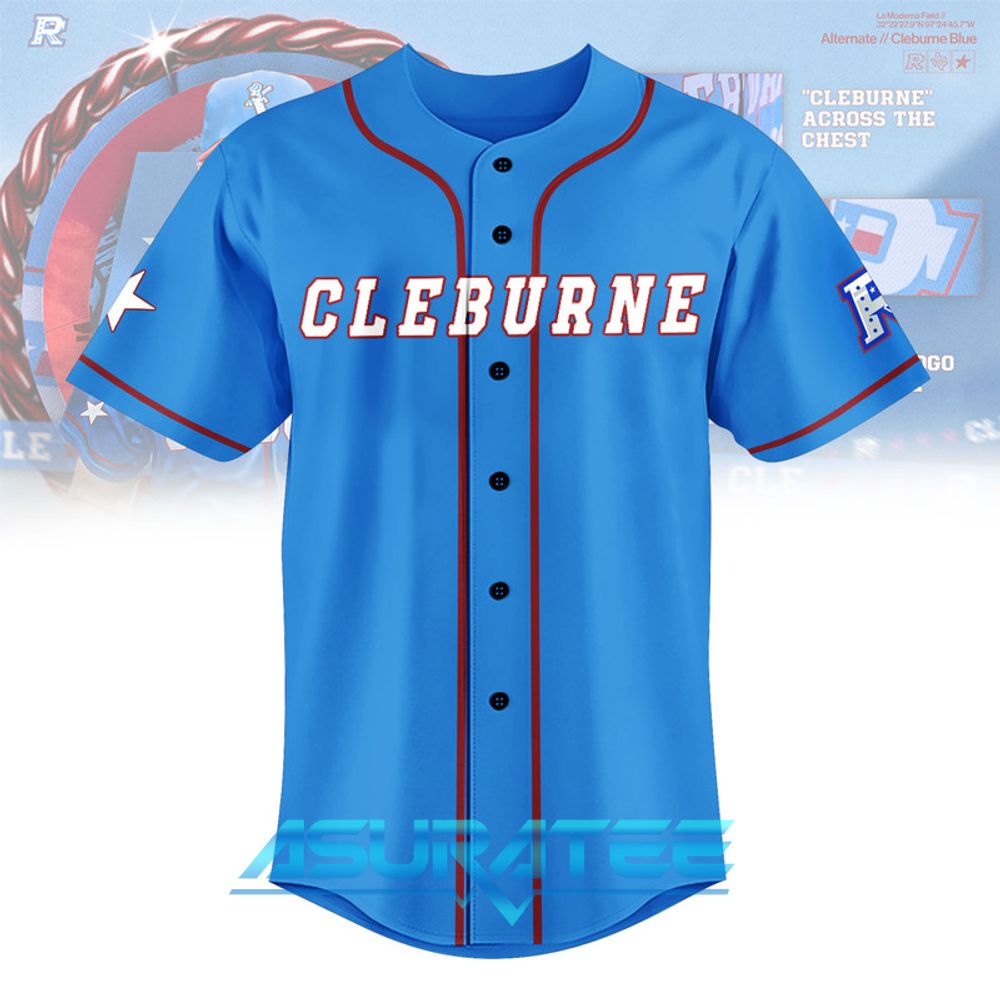 Cleburne Railroaders Alternate Cleburne Blue 2026 Baseball Jersey