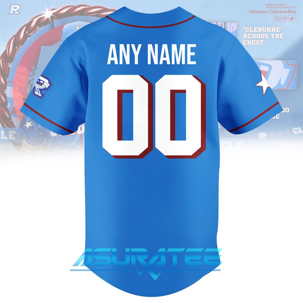 Cleburne Railroaders Alternate Cleburne Blue 2026 Baseball Jersey