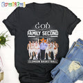 Clemson Tigers 2024 Ncaa Men’s Basketball T Shirt, God First Family Second Then Clemson Basketball Shirt