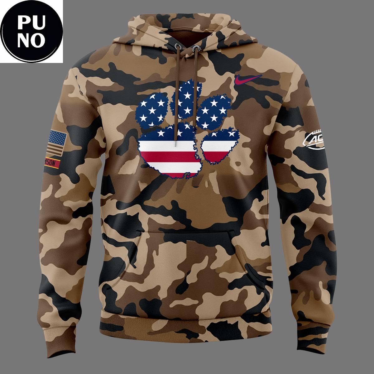 Clemson Tigers 2026 Military Appreciation Hoodie T-Shirt