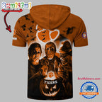 Clemson Tigers Horror Characters Essential Halloween Sleeveless Hoodie