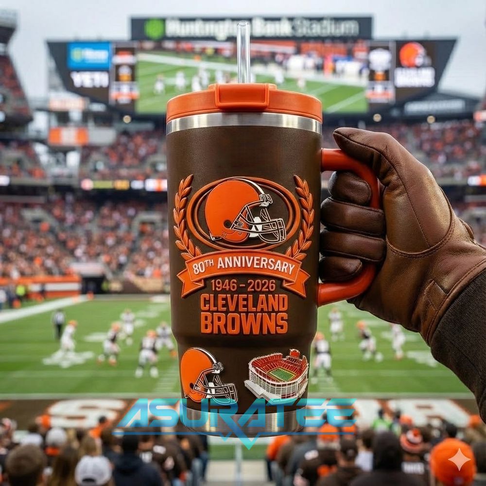 Cleveland Browns 80th Anniversary Limited Edition YETI Tumbler