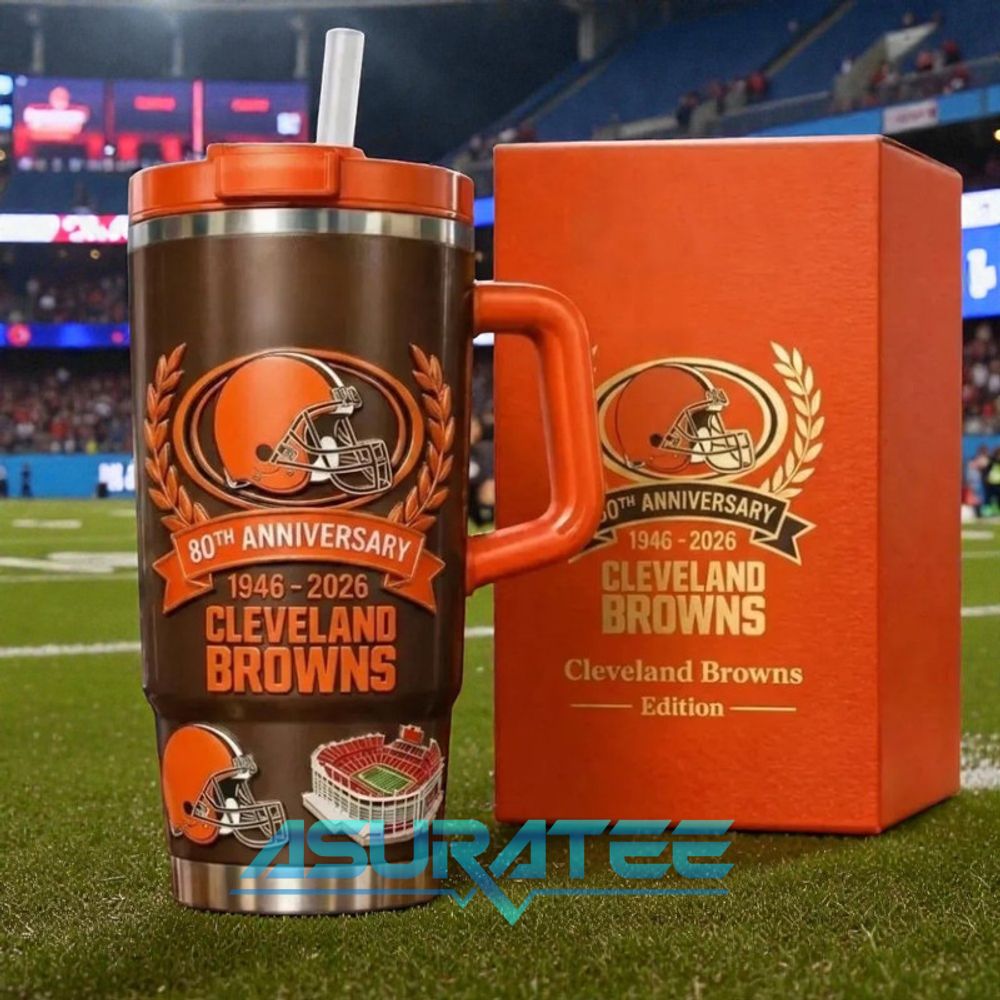 Cleveland Browns 80th Anniversary Limited Edition YETI Tumbler