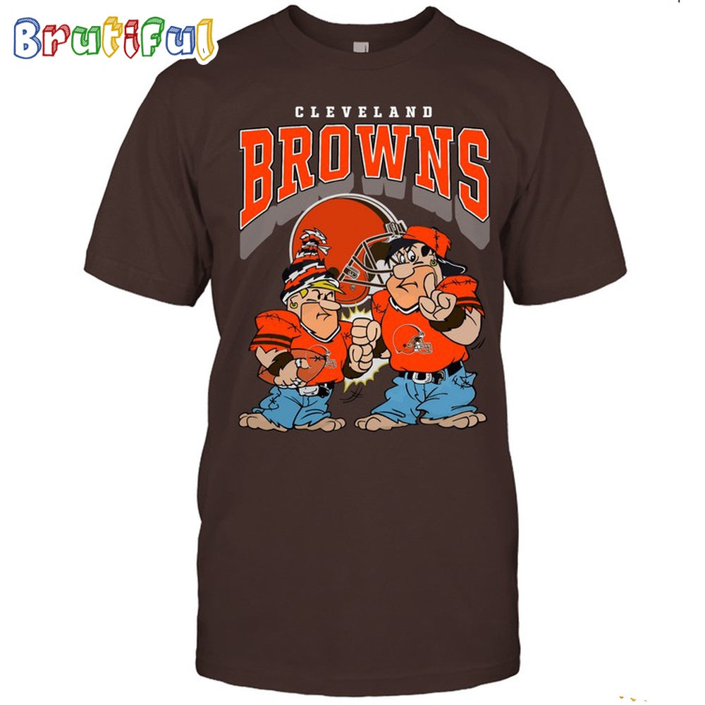 Cleveland Browns Flintstones Football T Shirt