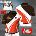 Cleveland Browns Polo Shirt Custom Name Football Polo Shirts