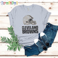 Cleveland Browns Women’s ’47 Cream Panthera Frankie T-Shirt