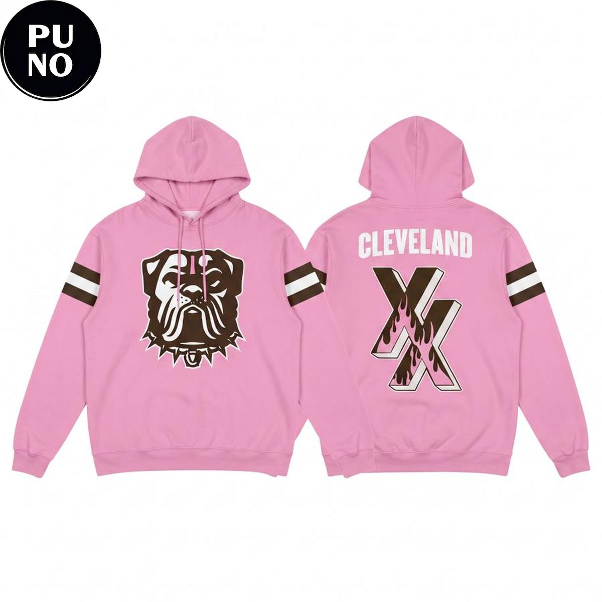 Cleveland Browns x mgk 2026 Pink Hoodie T-Shirt