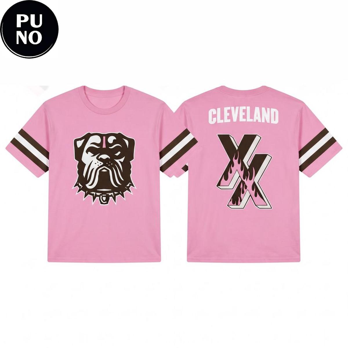 Cleveland Browns x mgk 2026 Pink Hoodie T-Shirt