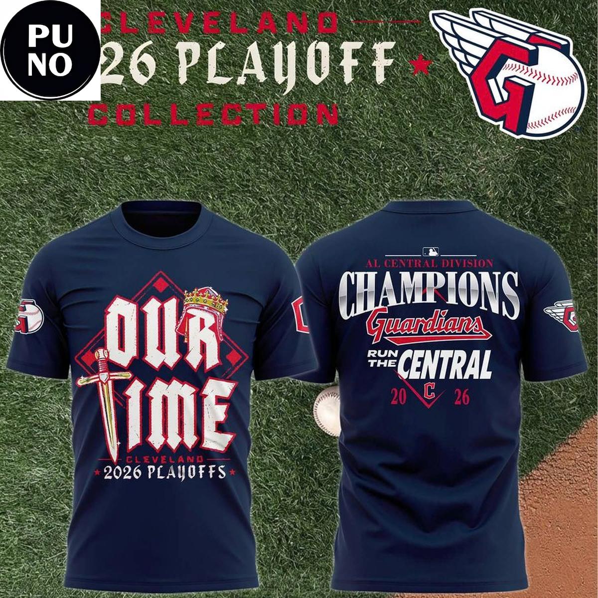 Cleveland Guardians 2026 Playoffs AL Central Champions T-Shirt