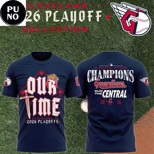 Cleveland Guardians 2026 Playoffs AL Central Champions T-Shirt