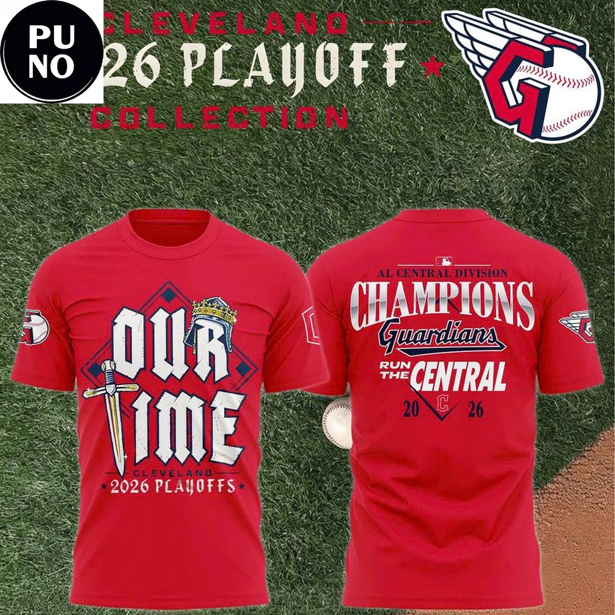 Cleveland Guardians 2026 Playoffs AL Central Champions T-Shirt