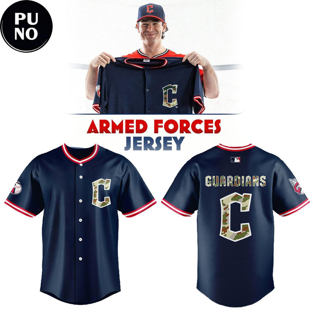 Cleveland Guardians Armed Forces Night 2026 Personalized Baseball Jersey
