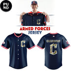 Cleveland Guardians Armed Forces Night 2026 Personalized Baseball Jersey