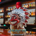 Cleveland Indians Chief Wahoo 124th Anniversary Whiskey Bottle