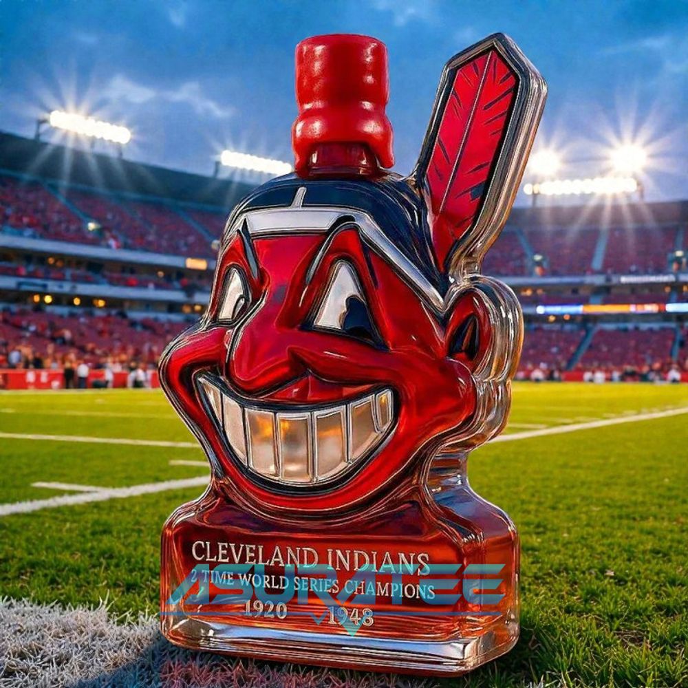Cleveland Indians Chief Wahoo Whiskey Decanter