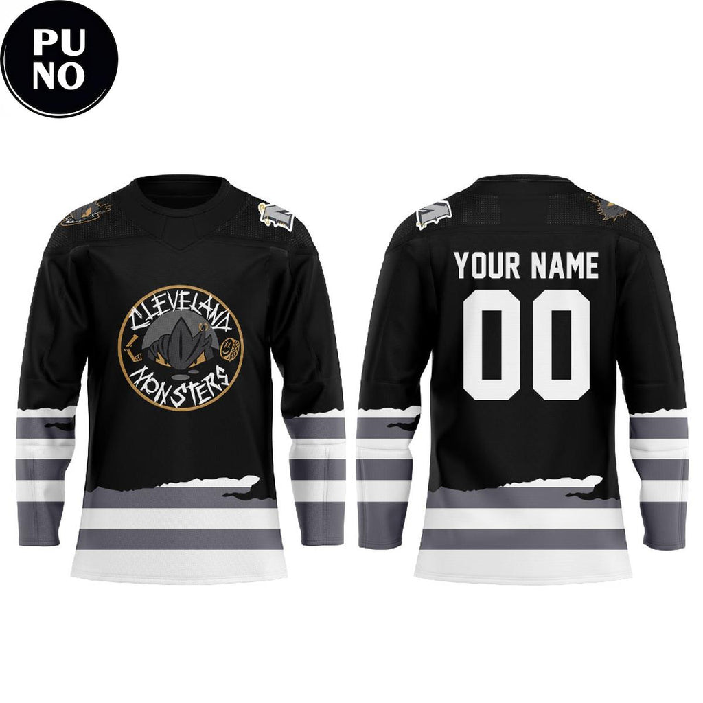 Cleveland Monsters Emo Night 2026 Personalized Hockey Jersey