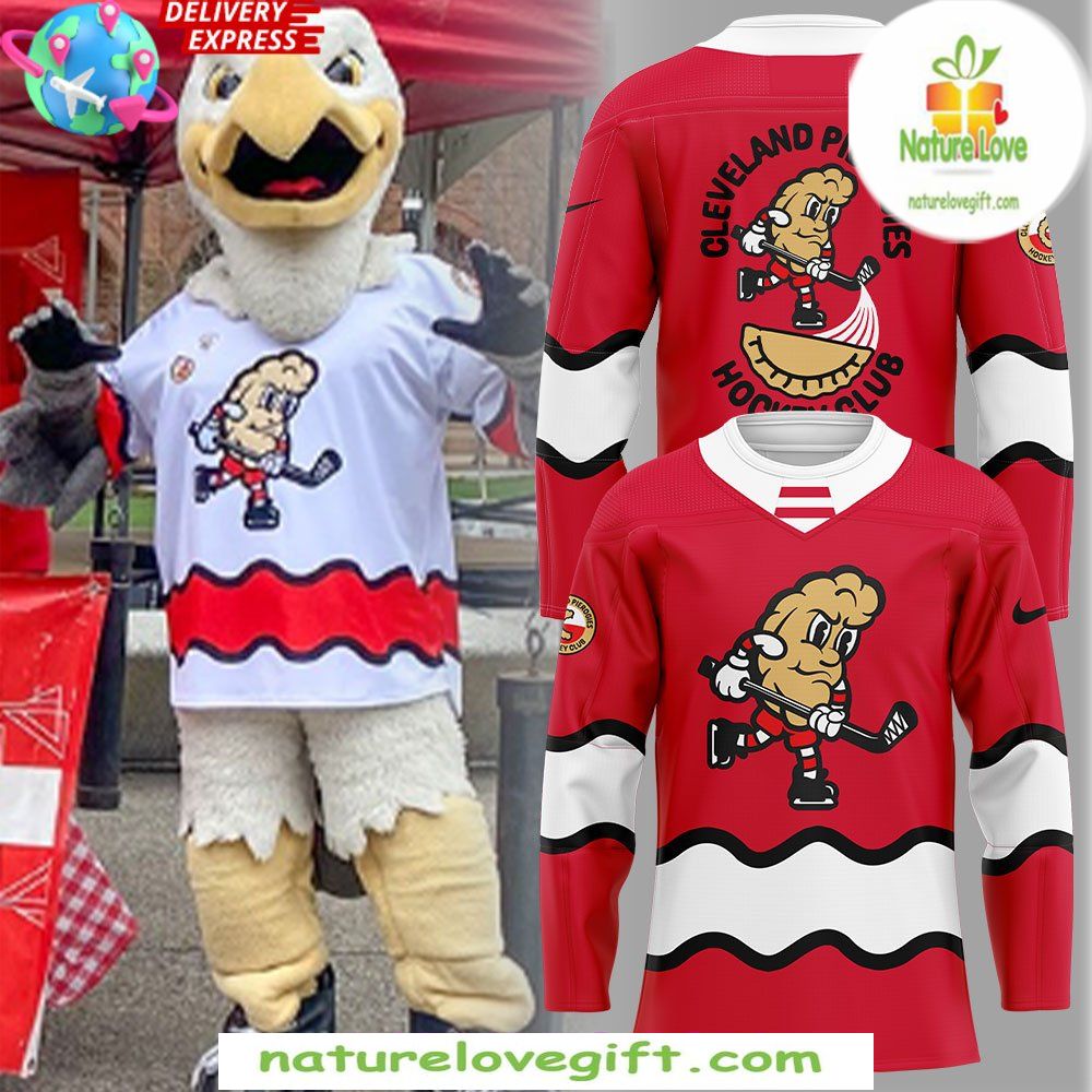 Cleveland Monsters Red Jersey Pucks Pierogies Weekend Special