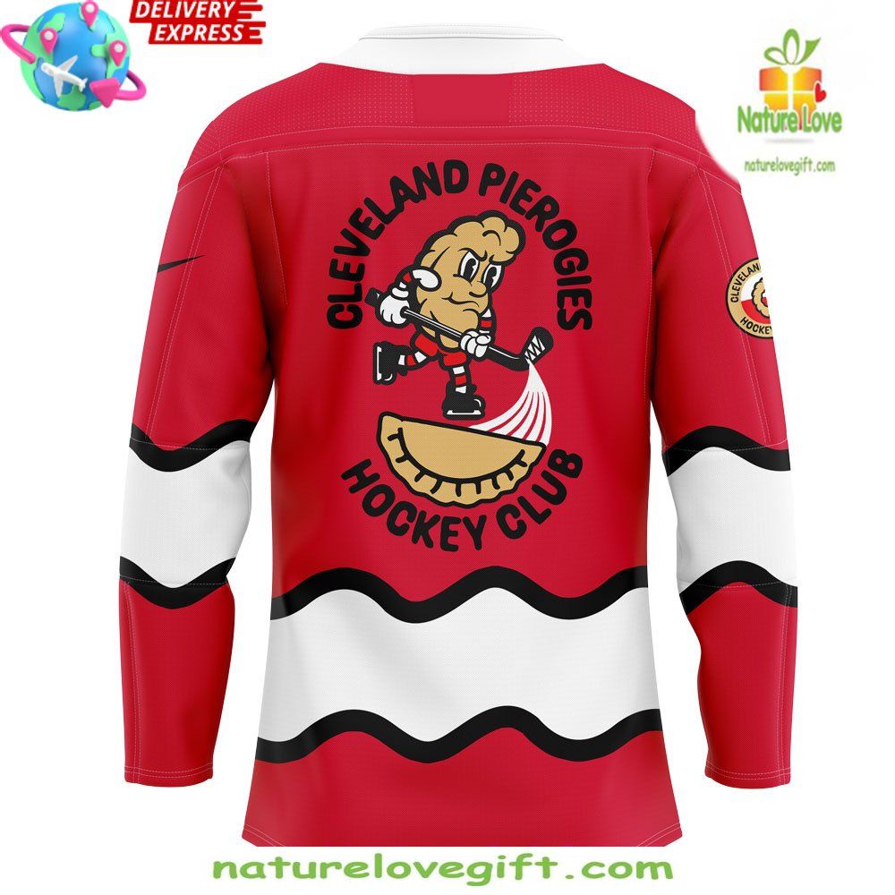 Cleveland Monsters Red Jersey Pucks Pierogies Weekend Special
