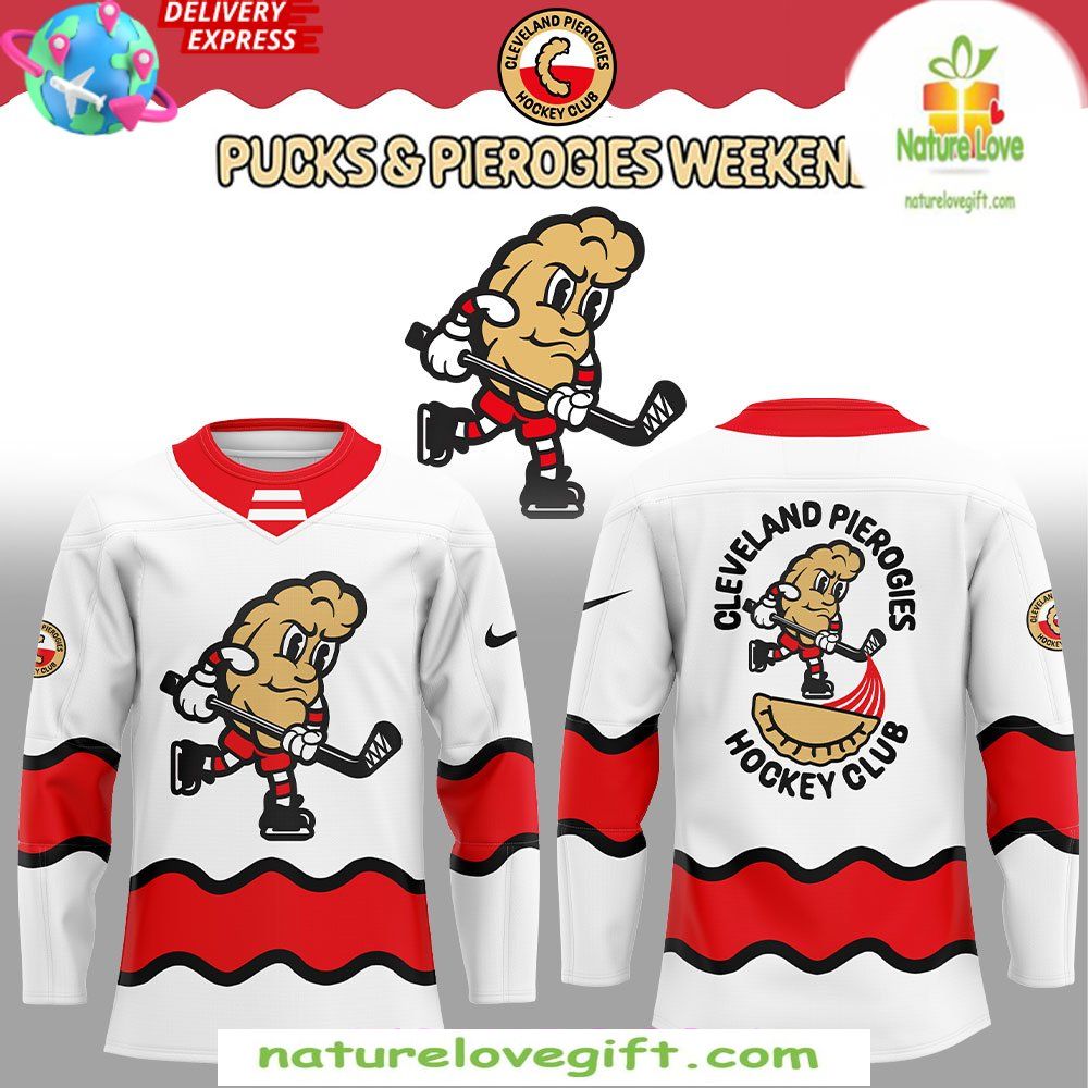 Cleveland Pierogies Hockey Jersey Pucks Pierogies Weekend