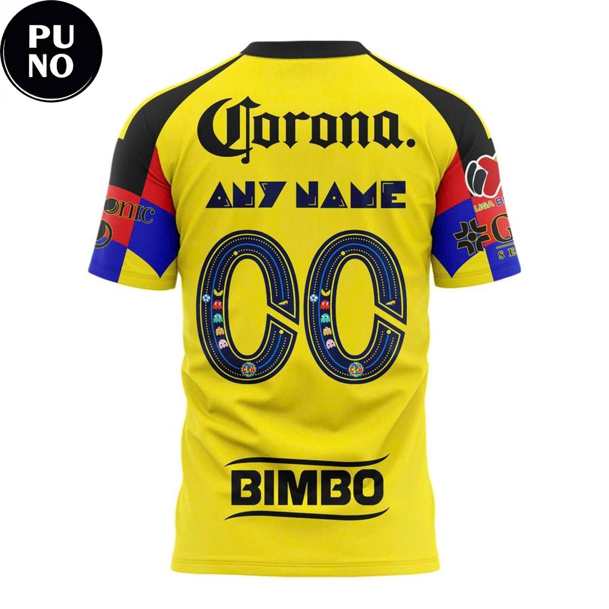 Club América x Pac-Man 2025_26 Home Jersey Personalized Shirt