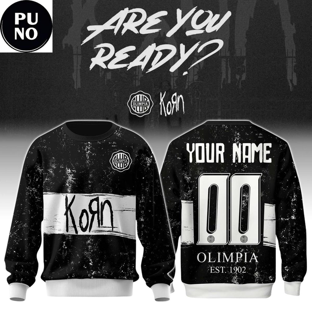 Club Olimpia x Korn 2026 Two Worlds One Passion Personalized Hoodie T-Shirt