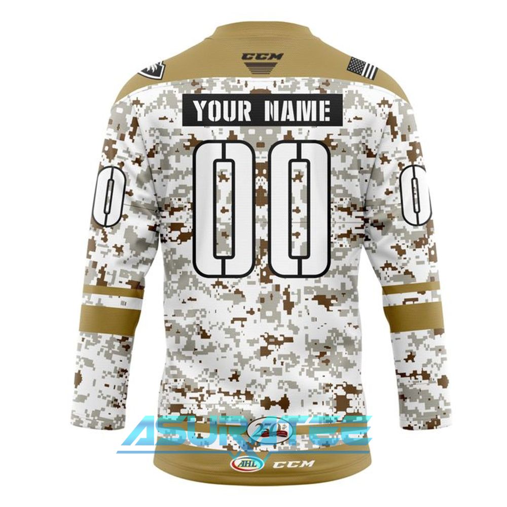 Coachella Valley Firebirds Military Appreciation Night Hockey Jersey 2025