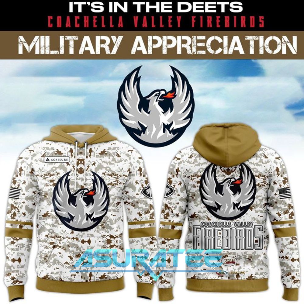 Coachella Valley Firebirds Military Appreciation Night Hoodie 2025
