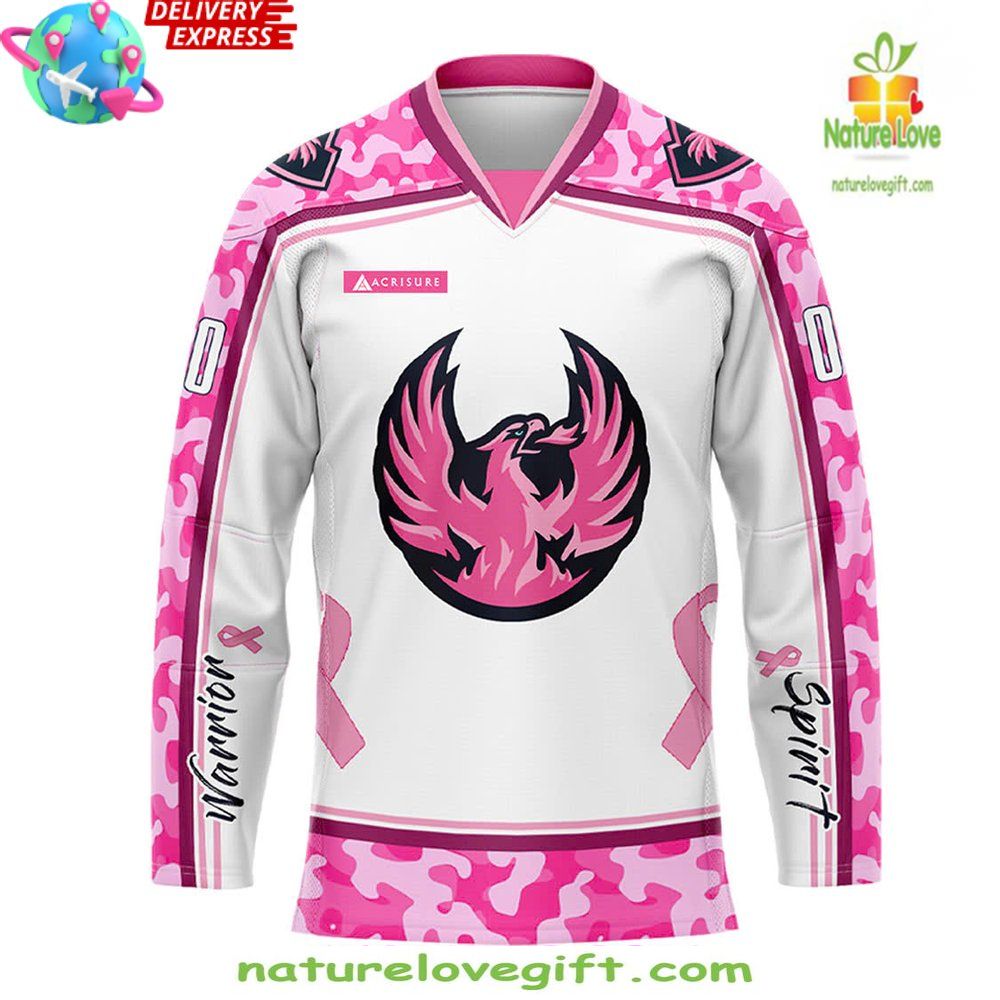 Firebirds Pink in the Rink Hockey Jersey Coachella Valley